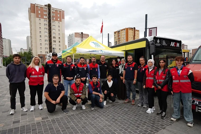 Beylikdüzü'de sanal gerçeklikle afet eğitimi otobüsü