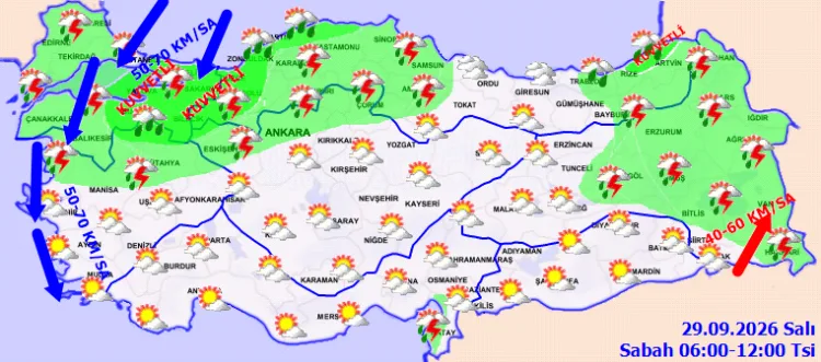 Meteoroloji’den kuvvetli yağış uyarısı! Bursa ve Kocaeli’ye dikkat!