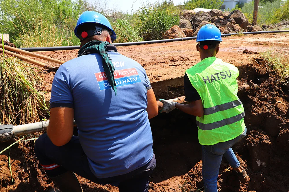 Hatay’da içme suyu altyapısı yenileniyor: 2 km hat