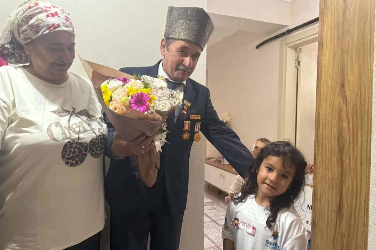 Sakarya’nın küçükleri, gazilerle duygu buluştu