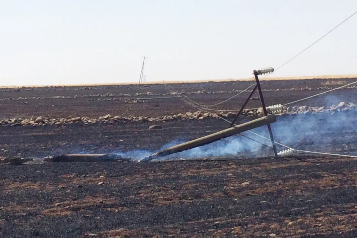 Dicle Elektrik: Anız yangınları 250 direği zarar gördü