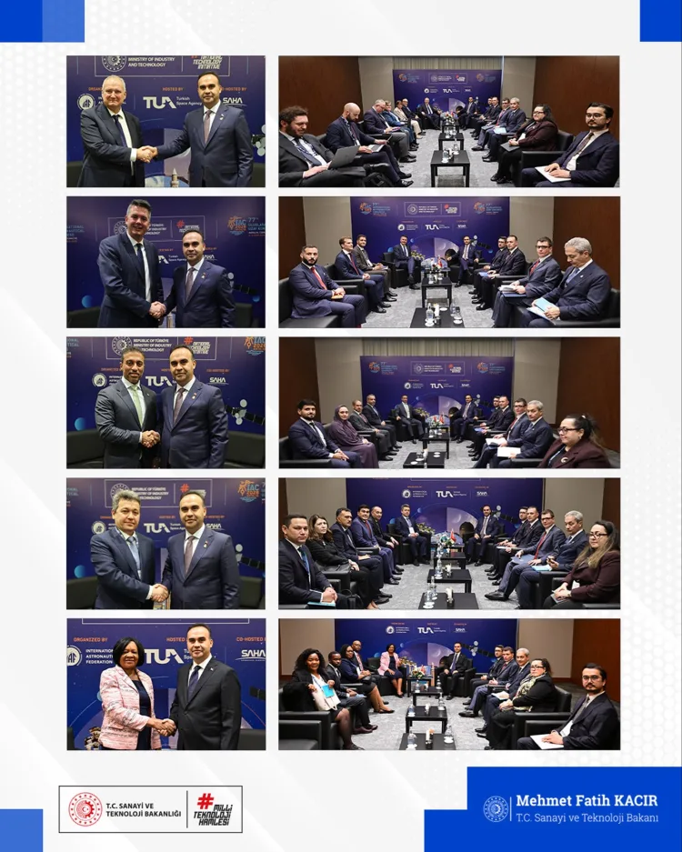 Bakan Kacır, IAC 2026 kapsamında 5 ülkenin bakanlarıyla görüştü