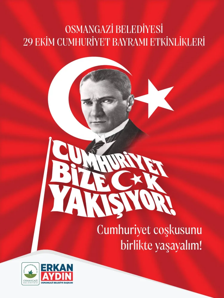 Osmangazi’de Cumhuriyet’in 103. Yılı Ücretsiz Etkinliklerle Kutlanacak