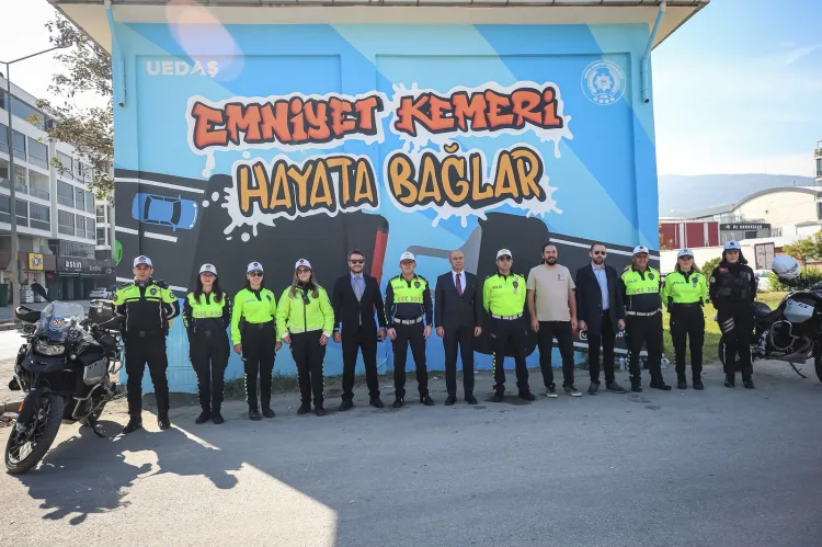 UEDAŞ, 'emniyet kemeri' mesajını trafolara taşıdı