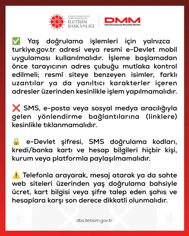 Sosyal medyada yaş doğrulama tuzağına dikkat! Sahte mesajlarla bilgilerinizi çalabilirler