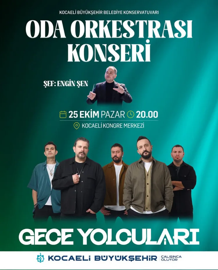 Gece Yolcuları, Kocaeli’de Şarkılarını Senfonik Ezgilerle Seslendirecek
