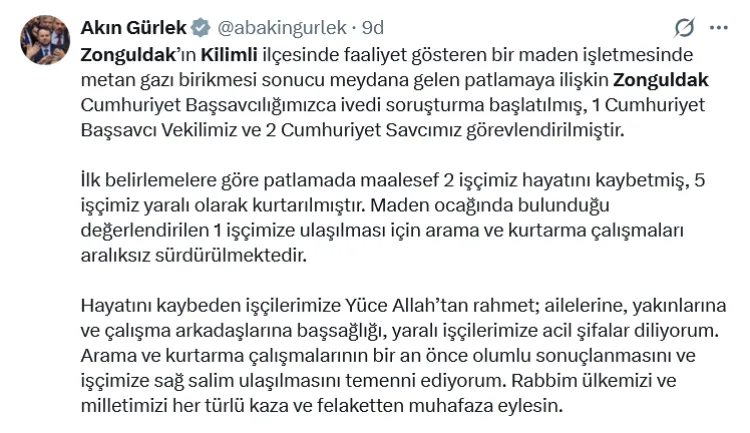 Zonguldak’ta maden faciası: 3 ölü 5 yaralı!