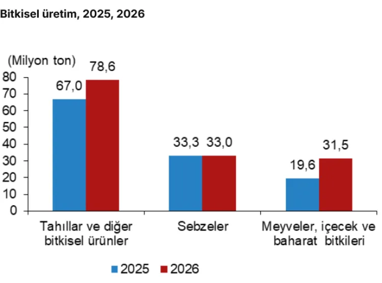 2026’da zeytin ve meyve üretiminde büyük artış bekleniyor