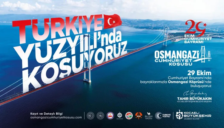Osmangazi Köprüsü’nde Cumhuriyet Koşusu Heyecanı: Güzergâh Trafiğe Kapatılacak