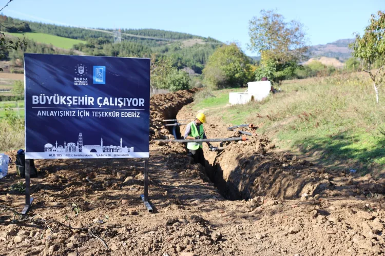 Bursa Büyükşehir’den Yenişehirli çiftçiye can suyu