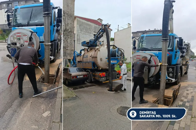 Bursa Büyükşehir Belediyesi Kuvvetli Yağışa Karşı Sahada