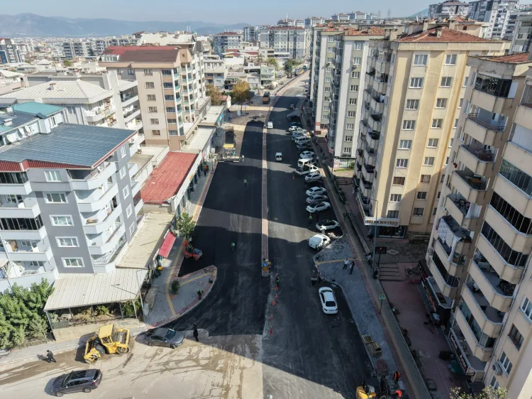 Bursa Büyükşehir'den Erdoğan Caddesi'ne düzenleme