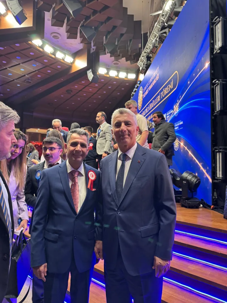 Mehmet Çetinkaya'ya anlamlı ödül