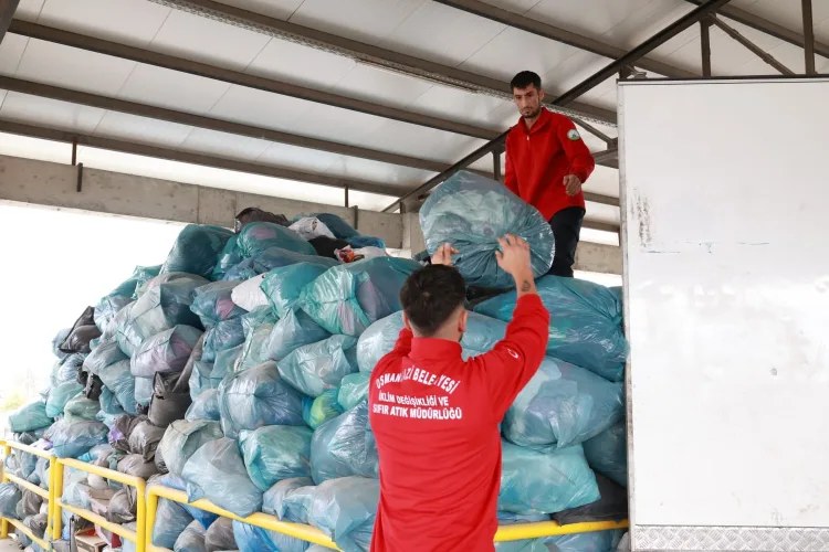 Bursa Osmangazi'de geri dönüşümde 9 ayda büyük başarı