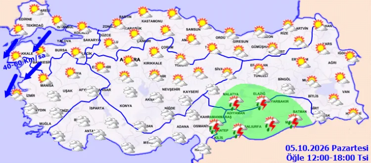 Yurt genelinde serin ve yağışlı hava etkili olacak