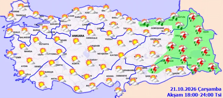 Meteoroloji’den sağanak yağış ve sis uyarısı!