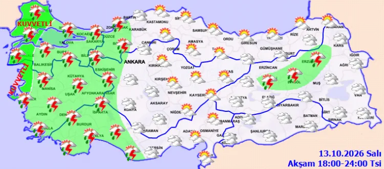 Meteoroloji’den kuvvetli yağış uyarısı! Birçok bölgede sağanak bekleniyor