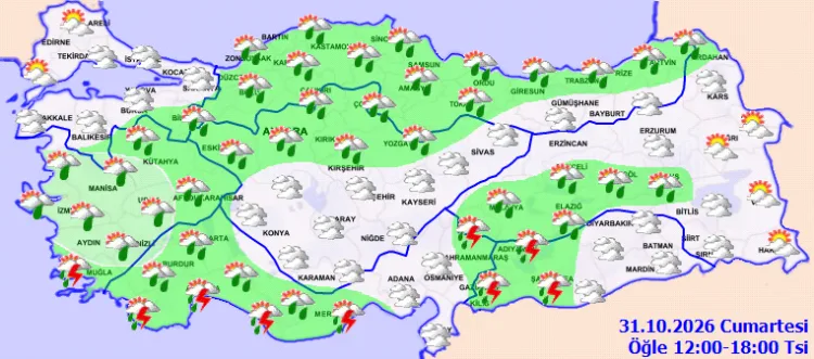 Meteoroloji’den sağanak yağış uyarısı! Birçok bölgede gök gürültülü sağanak bekleniyor