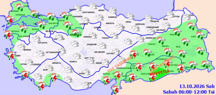 Meteoroloji’den kuvvetli yağış uyarısı! Birçok bölgede sağanak bekleniyor