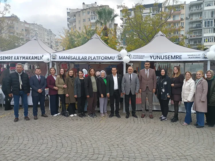 Manisa protokolünden Yunusemre HEM tanıtım standına ziyaret