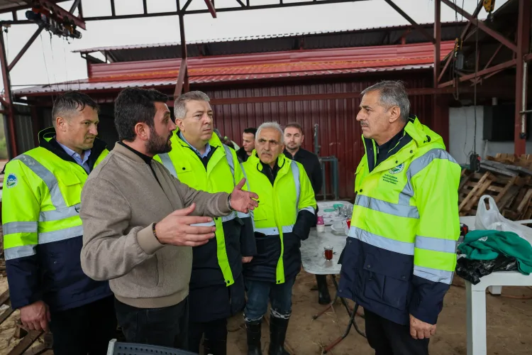 Sakarya'da taşkından etkilenen bölgelere yakın mercek