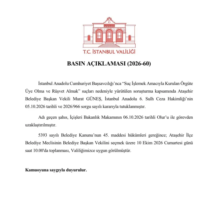 İstanbul’da görevden uzaklaştırıldılar! Eyüpsultan ve Ataşehir'de seçim tarihi belli oldu