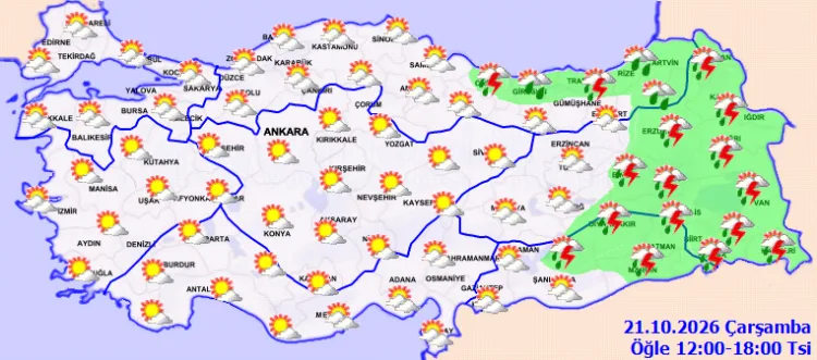 Meteoroloji’den sağanak yağış ve sis uyarısı!