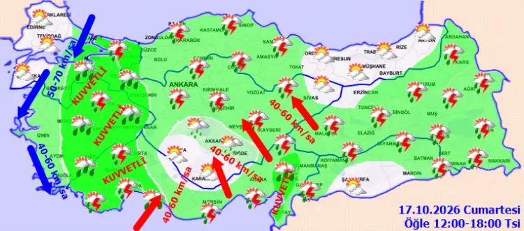Meteoroloji’den çok sayıda il için kritik uyarı! Sağanak, fırtına ve kar bekleniyor!